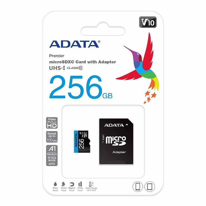 ADATA MICRO SDXC 256GB UHS-I CL10 V10 A1